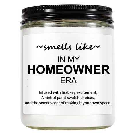 PRICES MAY VARY. Funny house warming gifts: The moving part might be stressful, but a funny candle will bring the cosy vibes from day. This decorative candle is perfect housewarming gift for new home owner, first time home buyer or anyone who get a new place. Natural Soy Wax：These clean burning scented candles are made from natural soy wax renewable and eco-friendly, which has a lower melting point for a longer burn. Infused with vanilla fragrances, it's a reminder for your friends or family tha House Warming Gift For Male, New Home Owner Gifts, First Time Home Buyer Gift, Candle Names, New Home Gift Ideas, Gift Ideas Funny, Funny Housewarming Gift, Funny House, Home Gift Ideas