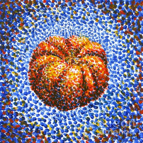 BA licht/ licht en schaduw (Pointillisme tekenopdracht) Pointillism Pumpkin, 7th Grade Art, October Art, Fall Art Projects, 6th Grade Art, 5th Grade Art, 3rd Grade Art, Elementary Art Projects, Fall Art