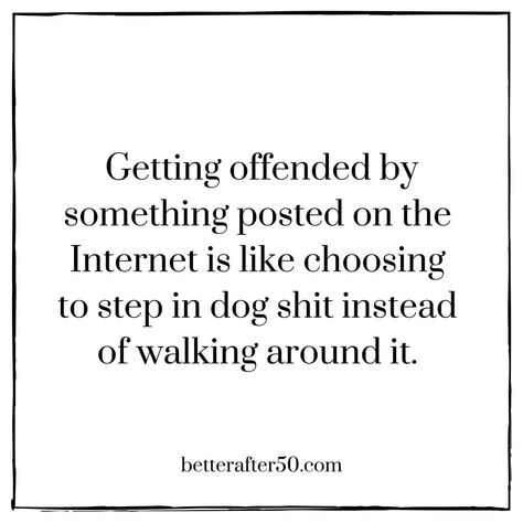 Better After 50 on Instagram: “People are offended by everything these days. We all choose to react to a situation and we all choose what to take offense to. Be stronger…” A Guide To Deduction, Instagram People, Wise Quotes, Self Love, Quotes, On Instagram, Instagram