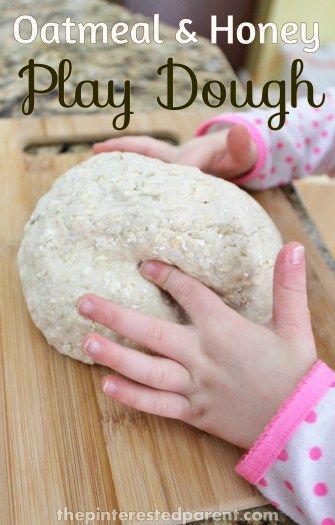 Oatmeal & Honey Play Dough - add a little texture to play. Playdough Slime, Goldilocks And The Three Bears, Playdough Recipe, Home Schooling, Invitation To Play, Honey Oatmeal, Become Successful, Teddy Bear Picnic, Messy Play