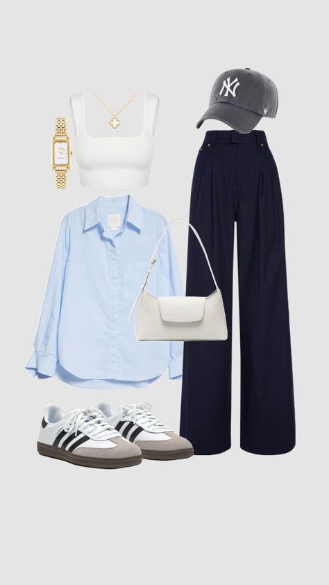 #outfit #outfitideas #outfitinspiration #outfitinpso #fashion #fashioninspo #fashionboard #trending #streetwear #streetstyle #cleangirl #thatgirl #summer #clothes Trending Streetwear, Looks Adidas, Casual Outfit Inspiration, Casual Day Outfits, Easy Trendy Outfits, Causual Outfits, Casual Work Outfits, Mode Inspo, Looks Style