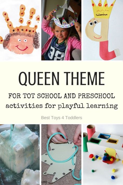 Preschool Queen Activities, Queen Activities For Preschool, Queen Preschool Activities, Pirate Storytime, Simple Mom Project, Daycare Projects, Halloween Crafts Preschool, Royal Theme, Toddler Activity