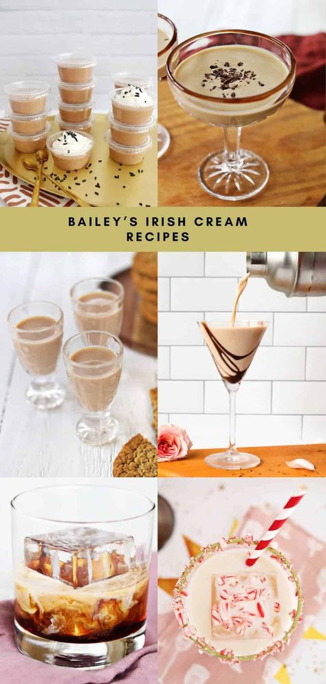 Bailey's Irish Cream Cocktails - A Beautiful Mess Cocktails With Baileys Irish Cream, Baileys Irish Cream Recipes Drinks, Irish Cream Recipe Drinks, Irish Cream Cocktails, Baileys Irish Cream Cocktails, Cream Cocktails, Homemade Baileys Irish Cream, Baileys Irish Cream Recipes, Cookie Shot