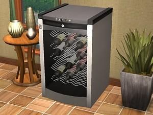 Mod The Sims - GE Wine Cellar Sims 4 Wine Fridge, Sims 4 Cc Wine Fridge, Sims 4 Wine Cc, Sims 4 Cc Bookshelf Clutter, Sims 4 Wine Cellar, Ria Core, Sims 4 Cc Eyes, Cc Shoes, Sims 4 Cc Shoes