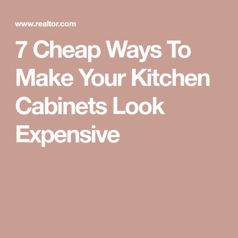 Expensive Kitchen, Top Of Cabinets, Modular Closets, Cheap Kitchen Cabinets, Upper Kitchen Cabinets, Update Cabinets, Glass Front Cabinets, Look Expensive, Cheap Kitchen