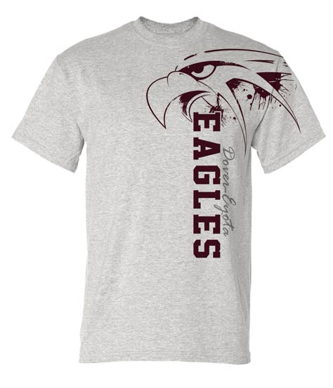 School Tshirt Designs, Spirit Wear Ideas, School Spirit Shirts Designs, School Shirt Ideas, School Shirt Designs, Booster Club, School Spirit Wear, Sport Shirt Design, School Spirit Shirts