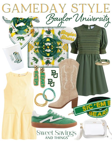 Baylor Game Day Outfit, Baylor University, Game Day Outfit, Baylor Bear, Gameday Outfit, Day Outfit, Outfit Summer, Fall 2024, Game Day