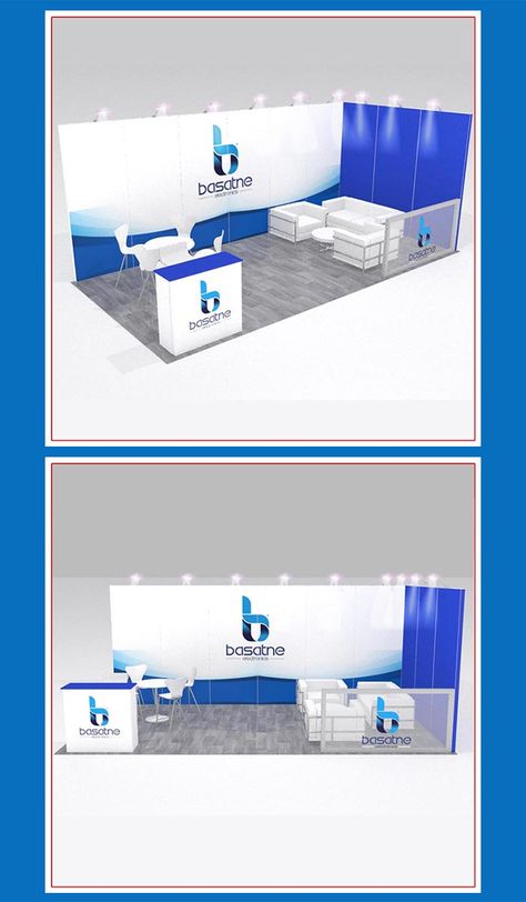 This corner 10x20 trade show booth from LV Exhibit Rentals in Las Vegas gives you the opportunity to increase your brand awareness. We specialize in truly turnkey trade show booth rental packages. We would love the opportunity to help you impress your visitors at your next trade show. This 10x20 booth design idea can be customized to fit your needs. Contact us for more information at rental@lvexhibitrentals.com. #10x20tradeshowbooth, #10x20booth, #10x20tradeshowboothdesign, #tradeshowboothdesign Convention Booth Design, Convention Booth, Trade Show Exhibit, Trade Show Booth Design, Trade Show Booth, Reception Counter, Goa India, Show Booth, Tradeshow Booth