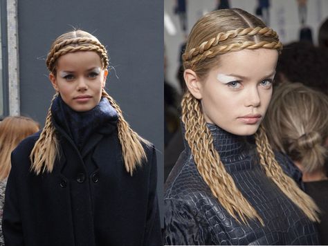 Norwegian Wood (Oracle Fox) Norwegian Hairstyles, Warrior Braid, Norwegian People, Frida Aasen, Norwegian Wood, Heart Hair, Hairstyles Braids, Plaits, Aesthetic Hair