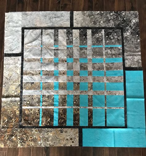 Convergence Quilts Tutorial Pattern, Fractured Quilts, Convergence Quilts, Simple Quilt, Improv Quilts, Ombre Fabric, Longarm Quilting Designs, Purple Quilts, Turquoise Fabric