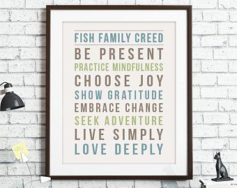 Family mission statement | Etsy Family Creed, Family Mission Statement, Family Rules Wall Art, Family Mission Statements, Family Art Print, Family Mission, Custom Return Address Stamp, Word Poster, Family Rules