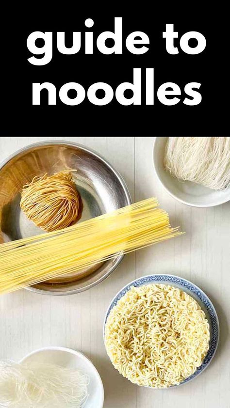 From Soba to Spaghetti: Exploring Noodles vs Pasta 🍜🍝 Dive into the distinct qualities of udon, rice vermicelli, and pad Thai noodles, while savoring the familiar comforts of angel hair pasta and farfalle. Discover your ideal culinary match for dinner recipes! Easy Asian Noodle Recipes, Easy Asian Noodles, Fettuccine Noodles, Pasta Varieties, Asian Noodle Recipes, Authentic Chinese Recipes, Stir Fry Dishes, Rice Vermicelli, Spaghetti Noodles