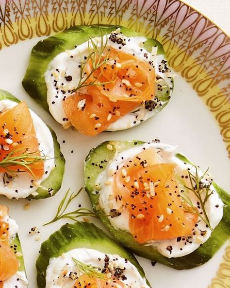 20 Best Irish Appetizers - Easy St. Patrick's Day Snacks Smoked Salmon Bites, Irish Appetizers, Salmon Bites Recipe, Salmon Cucumber, Creamed Cucumbers, Salmon Bites, Leftover Salmon, Smoked Salmon Recipes, No Cook Appetizers