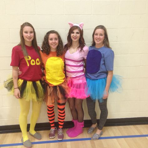 Winnie the Pooh characters! Halloween Group Costume Ideas, Outfits Tights, Deer Costumes, World Book Day Outfits, Pooh Costume, Group Costume Ideas, Geek Chic Outfits, Winnie The Pooh Characters, Group Halloween Costume Ideas