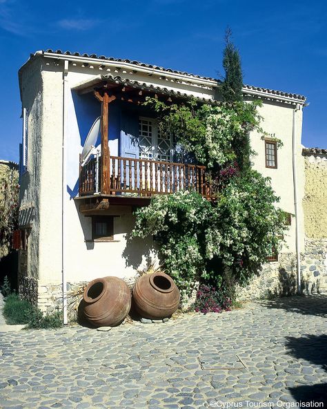 Cyprus Traditional Agrotourism House Traditional Cyprus House, Cyprus Architecture, Cyprus House, House Moodboard, Cyprus Island, Eco Resort, Traditional Houses, Village Life, Village Houses