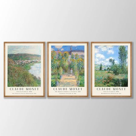 Monet Prints, Monet Exhibition, Famous Artists Paintings, Monet Poster, Claude Monet Paintings, Artist Wall, Museum Poster, Monet Paintings, Gallery Wall Prints