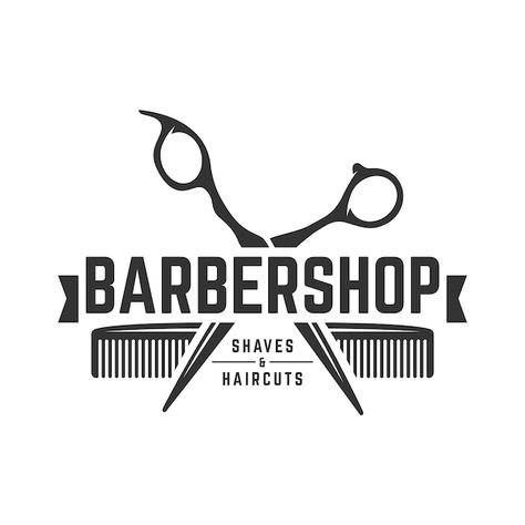 Barbershop Logo Ideas, Barber Logo Design, Logo Barbier, Barbershop Logo, Vintage Barbershop, Hairdresser Logo, Barber Haircuts, Barber Logo, Salon Logo Design