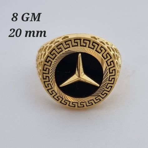 Boys Gold Ring, Men's Rings Gold Indian, Gold Mercedes, Gents Gold Ring, Gold Rings For Men, Hand Beaded Embroidery, Indian Bridal Jewelry Sets, Mens Rings Fashion, Mens Gold Jewelry