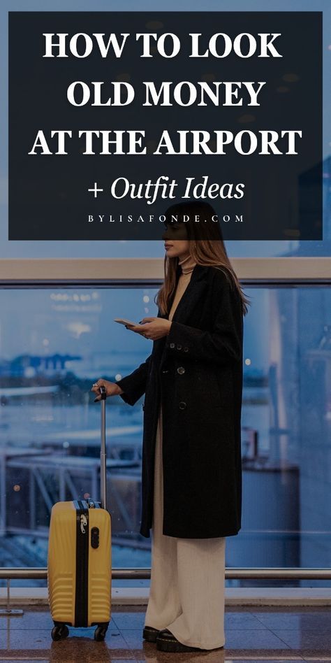 Chic Plane Outfit Winter, Airport Outfit To Europe, Old Money Plane Outfit, Classic Airport Outfit, Airport Outfit Old Money, Winter Airport Outfit Travel Style Chic, Flying First Class Outfit, Airport Classy Outfit, Old Money Airport Outfit Women