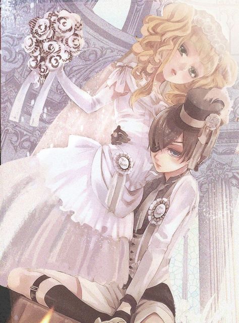 Ciel And Elizabeth Matching Icons, Lizzy X Ciel, Ciel X Elizabeth, Ciel And Lizzy, Ciel X Lizzy, Black Butler Elizabeth, Elizabeth Midford, Black Butler Characters, Black Butler Ciel