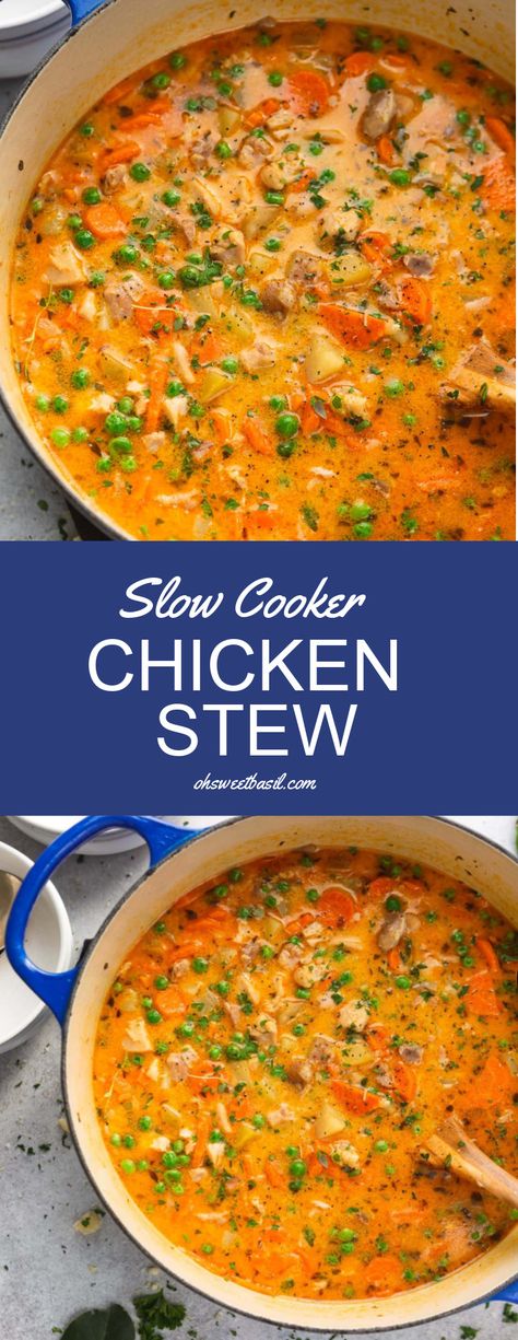 Ground Chicken Stew Crock Pot, Slow Cooker Chicken Soups And Stews, Healthy Soup And Stew Recipes, Slow Cooker Chicken Vegetable Soup, Crockpot Chicken Stew Recipes, Chicken Stew Crockpot, Crock Pot Chicken Stew, Crockpot Chicken Stew, Slow Cooker Chicken Stew