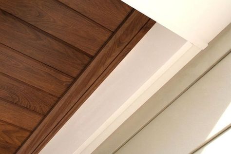 Porch Ceiling Ideas Modern, Vinyl Patio Ceiling, Wood Ceiling On Porch, Vinyl Ceiling Porch, Vinyl Beadboard Porch Ceiling, Front Porch Soffit Ideas, Soffit Ideas Exterior Porch Ceiling, Vinyl Soffit Ceiling Porches, Wood Ceiling Outdoor