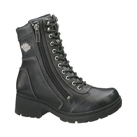 Earth Women's Drumlin Motorcycle Boot Harley Davidson Clothing, Leather Motorcycle Boots, Women Motorcycle, Combat Style, Classic Harley Davidson, Womens Footwear, Lace Up Combat Boots, Leather Lace Up Boots, Harley Davidson Women