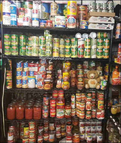 Expanding Our Prepper Pantry Beyond Two Weeks - Next Step Survival Prepper Pantry, Canned Corned Beef, Preppers Pantry, Protein Meats, Iodized Salt, Low Acid Recipes, Emergency Water, Water Station, Gallon Water Bottle