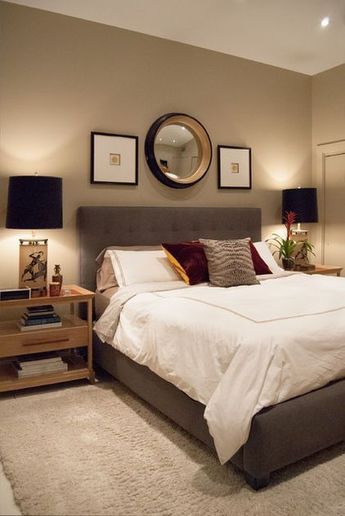 10 ideas elegantes para pintar las paredes de tu departamento Bedroom Earthy, Beautiful Bedrooms Master, Earthy Bedroom, Shared Bedroom, Bedroom Wall Colors, Traditional Bedroom Decor, Small Bedroom Decor, 아파트 인테리어, Traditional Bedroom