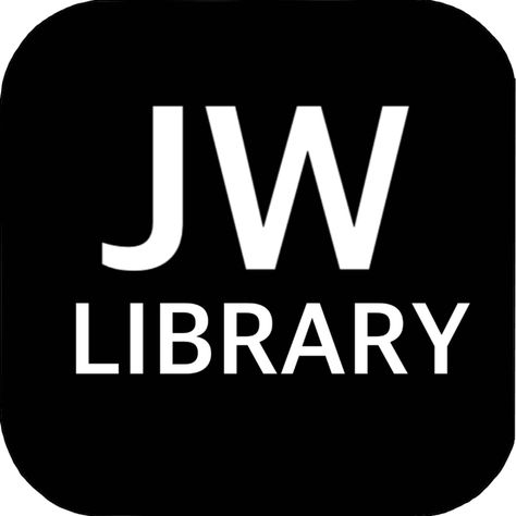 Jw Library Icon, Homescreen Themes, Jw Library, Library Icon, Ipad Homescreen, White Icons, Black App, Iphone Homescreen, Dark Icons