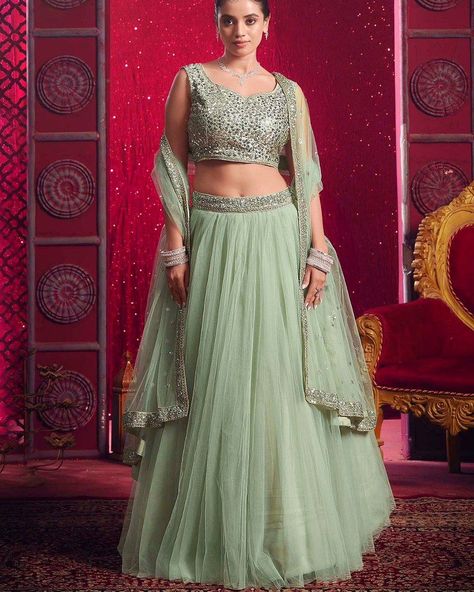 https://www.urmifashion.com/lehengas/deep-pink-premium-georgette-lehenga-choli-uf165-4 #lehenga #lehengacholi #lehengacholionline #lehengas #lehengalove #stylishlehenga #partywearlehenga #designerlehenga #festive #festivewear #lehengalove #festivecollection #onlinestore #indianclothing #clothingstore #clothing #clothingforwomen #fashionstyle #shopping #ethnicwear #womenclothing #partywear #designer #trending #onlineshopping #onlineshoppingindia #indianfashion #indianshopping #ethnic #ethnicf... Wedding Wear Women, Net Lehenga Choli, Green Color Combinations, Pista Green, Party Wear Lehenga Choli, Green Lehenga, Net Lehenga, Anarkali Gown, Lehenga Blouse