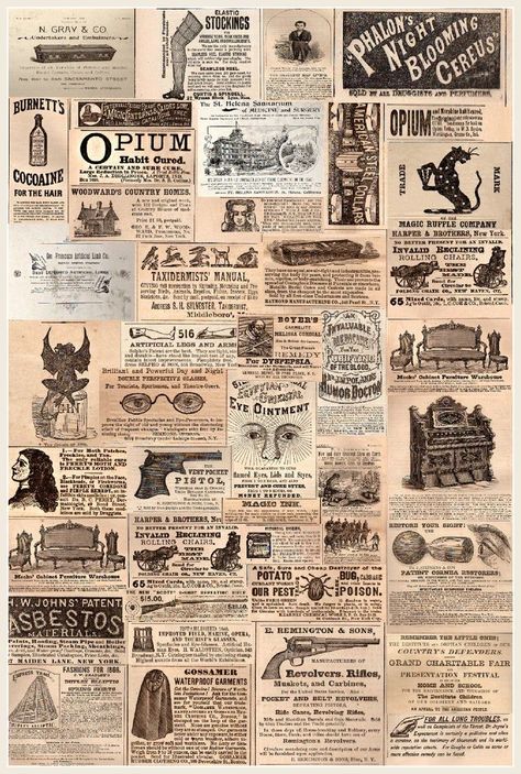 Well Collage, Pt Barnum, Tattooed Man, Newspaper Collage, Newspaper Ads, Penanda Buku, Newspaper Clippings, Stickers Design, Vintage Newspaper