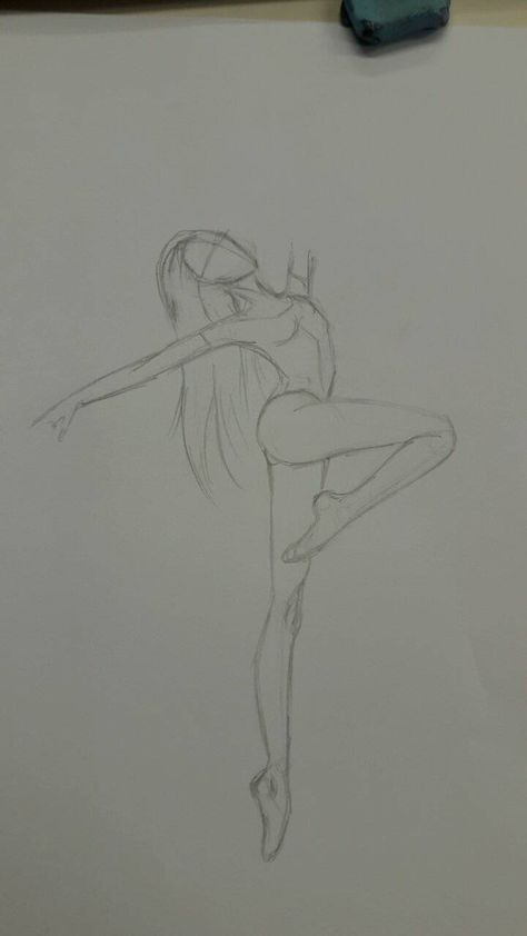 Easy Dancer Drawings, How To Draw A Dancer Step By Step, Drawings Of Dancers, Art Dance, Ballet Drawing Reference, Dance Drawings Easy, Dance Drawings, Dance Drawing, Dancer Drawing