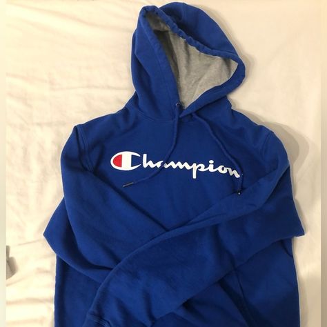 Blue Champion Hoodie Blue Champion Hoodie, Clothes Men, Champion Hoodie, Blue Hoodie, Mens Outfits, Outfit Inspo, Plus Fashion, Pants, Fashion Trends