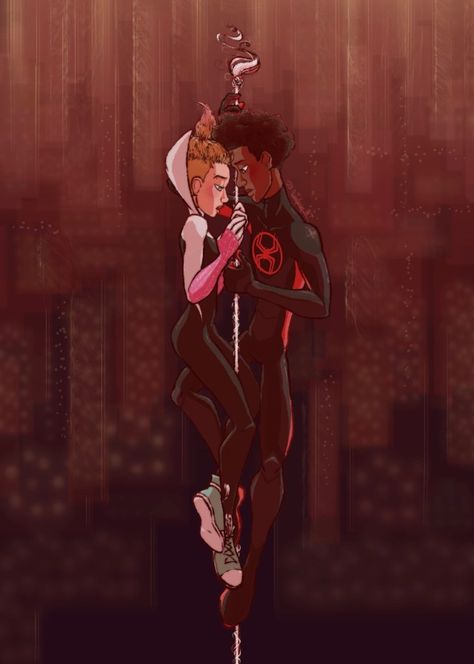 Julyssa M.T. Gwen And Miles Comic, Miles Comic, Miles X Gwen, Spider Art, Verse Art, Gwen Stacy, Spider Gwen, Spider Woman, Miles Morales