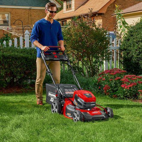 Different types of grass need different types of lawn mowers to stay healthy, lush and beautiful. Use this guide from The Home Depot to learn how to mow a lawn with a riding mower, push mower or lawn or garden tractor. Sharpen Lawn Mower Blades, Mowing Grass, Different Types Of Grass, Mowing Lawn, Wood Edging, Landscape Timbers, Reel Mower, Landscaping Equipment, Lawn Care Business