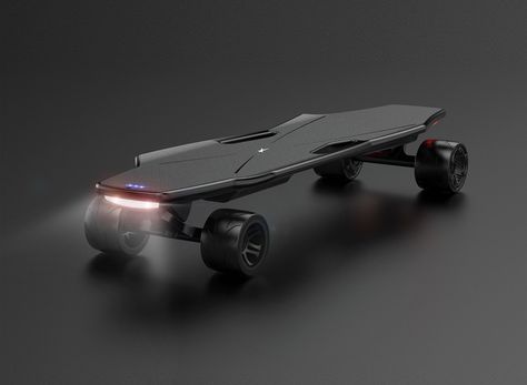 stark mobilitys electric skateboard is controlled by weight and motion sensors | Netfloor USA Motorized Skateboard, Gadget Tecnologici, Robb Report, Interesting Images, Motion Sensors, Electric Skateboard, New Inventions, Futuristic Cars, Futuristic Technology