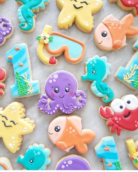 Starfish Cookies, Summer Sugar Cookies, Mermaid Cookies, Beach Cookies, Fish Cookies, Flooding Cookies, Turtle Cookies, Royal Iced Cookies, Amazon Hacks