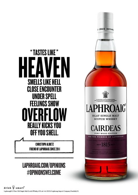 A Laphroaig Cairdeas opinion in a form of a poem. Beautiful! #laphroaig #whisky #opinionswelcome Red Label Whiskey, Green Label Whisky, Laphroaig Whisky, Lagavulin Distillery, Glenkinchie Whisky, Whisky Bottle, Whiskey Drinks, Cigars And Whiskey, Bourbon Whiskey