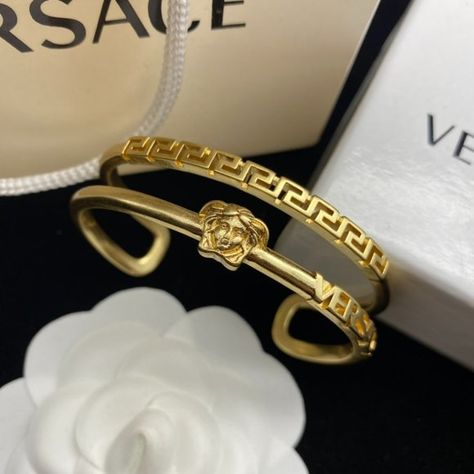 Versace bracelet Versache Bracelet, Versace Bracelet Woman, Versace Jewellery, Expensive Bracelets, Man Gold Bracelet Design, Versace Bracelet, Versace Ring, Bracelet Luxury, Expensive Jewelry Luxury