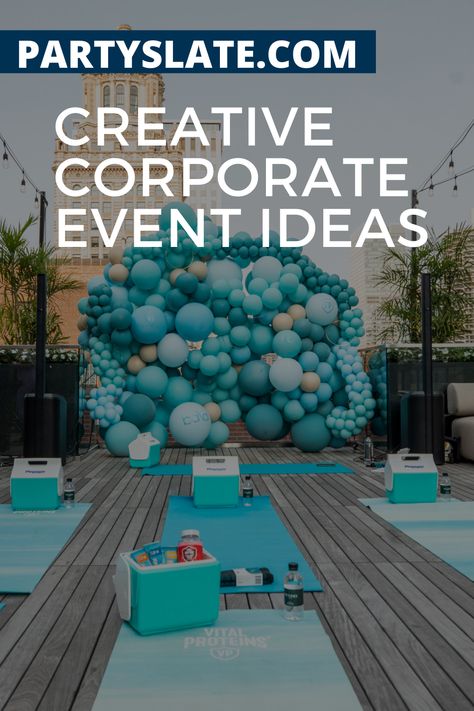 How do you make corporate events fun? Discover experiential event ideas that will level up your party. Corporate Anniversary Event Decor, Events Planning Ideas, Outdoor Events Ideas, Corporate Event Activities Ideas, Corporate Outdoor Event Ideas, New Event Ideas, Network Event Ideas, Office Launch Party Ideas, Business Party Theme Ideas