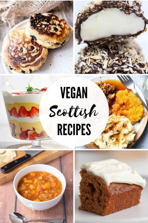 6 images of scottish vegan food Vegetarian Scottish Recipes, Vegan Pagan Recipes, Vegan Scottish Recipes, Vegan British Recipes, Cranachan Recipe, Burns Night Recipes, Burns Dinner, Scottish Traditions, Scottish Desserts