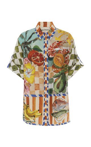 Women's Alémais Spring Summer 2023 Collection | Moda Operandi Tan France, Hawaii Shirts, Celine Daoust, Shirt Collar Styles, Kimono Design, Happy Woman, Olympia Le Tan, Oversized Blouse, Product Ideas