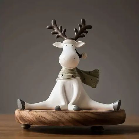 Nordic Craft Cute Split Deer Creative Resin Elk Home Goods Gift Hand-painted Sculpture Ornaments,, Wedding Couple Decorations, Confession Dolls, Car Decorations, Home Living Room Bar Coffee Shop Decoration Ornaments,nursery Decor - Temu Reindeer Figurine, Home Decor Sculptures, Christmas Material, Living Room Bar, Coffee Shop Decor, Creative Home Decor, Palau, Creative Home, Mauritius