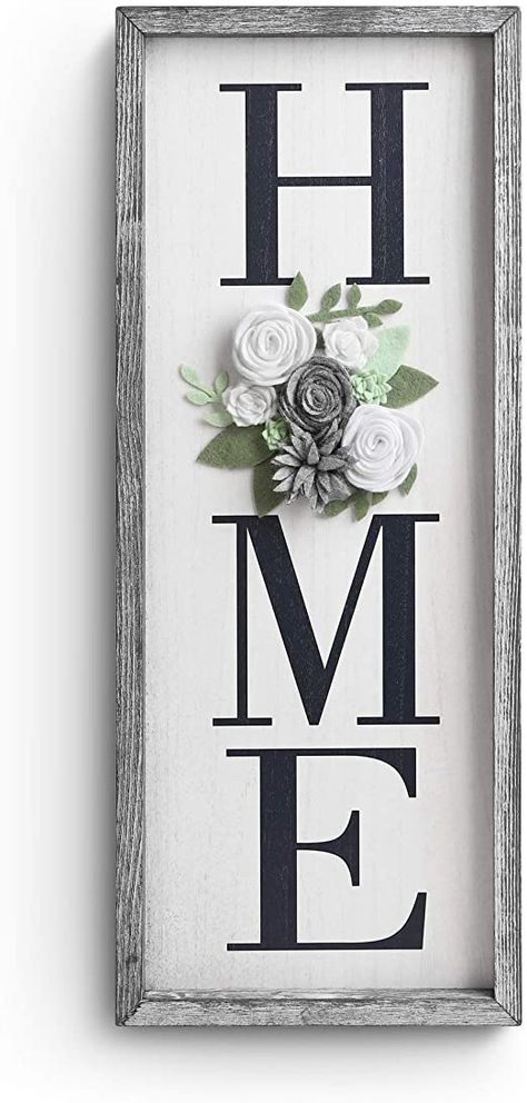 Wall Plaque Ideas, Flower Wall Sign, Floral Wood Signs, Floral Signs Wall Art, Vertical Home Sign, Farmhouse Flower Signs, Hanging Letters, Wood Signs For Home, Wooden Welcome Signs