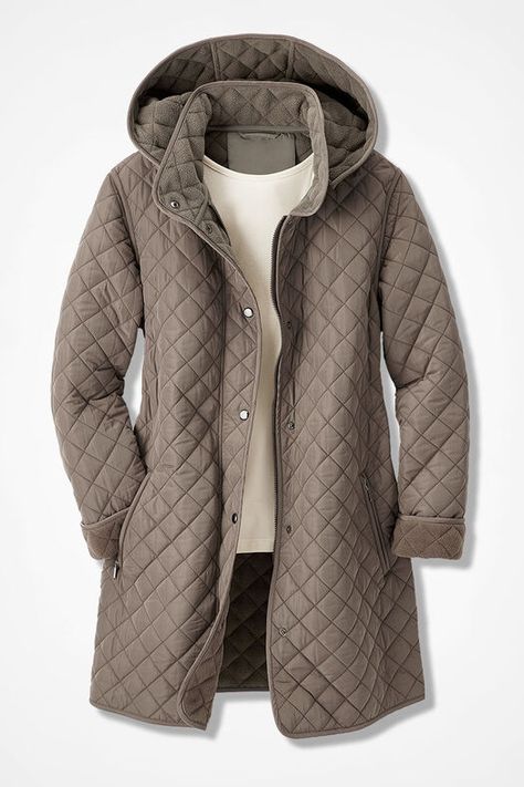 Coldwater Creek Outfits, Stadium Seats, Plus Size Outerwear, Cold Weather Fashion, Plus Size Coats, Car Coat, Knitted Coat, Prove It, Detachable Hood