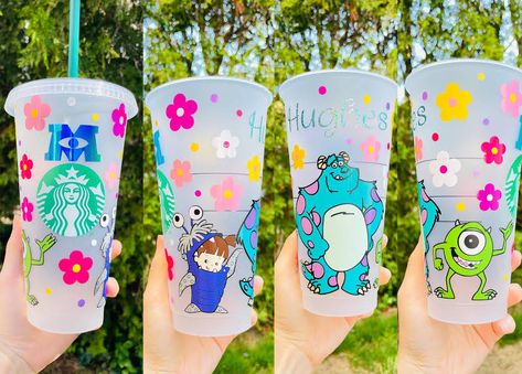 Copo Starbucks, Starbucks Cup Design, Starbucks Cup Art, Starbucks Design, Disney Cups, Personalized Starbucks Cup, Cup With Lid And Straw, Custom Starbucks Cup, Cup Handmade