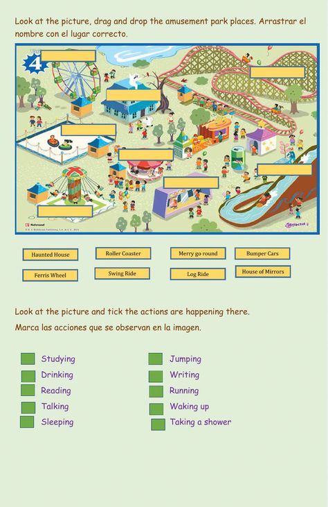 Amusement Park Worksheet, Amusement Park Plan, Amusement Park Plan Architecture, Dti Theme Amusement Park, Amusement Park Map, Amusement Park Isometric, Mirror House, Take A Shower, Second Language