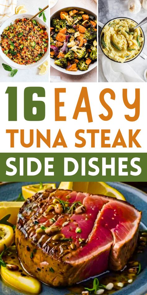 Tuna steak is a delicious, healthy, and versatile meal. It’s rich in flavor and pairs well with many different sides. Whether you like it grilled, seared, or baked, tuna steak is a great option for a quick and easy dinner.
#TunaSteak #SideDishesforTunaSteak Sides With Tuna Steak, Sides For Tuna Steak, Tuna Steak Sides, Tuna Steak Side Dishes, Tuna Side Dish, Baked Tuna Steak, Sauce For Tuna Steak, Baked Tuna Steaks, Tuna Steak Dinner