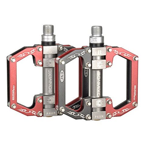 Bonmixc Mountain Bike Pedals 916 MTB BMX Dh Platform Pedals Cycling Sealed Bearing Bicycle Pedals *** Continue to the product at the image link. (Note:Amazon affiliate link) Jumper Folding, Cycling Pedals, Dirt Jumper, Bicycle Pedals, Bicycle Pedal, Bicycle Gear, Bike Details, Cyclocross Bike, Urban Bike